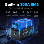 Vatrer 12V 460Ah Bluetooth RV Lithium Battery 300A BMS