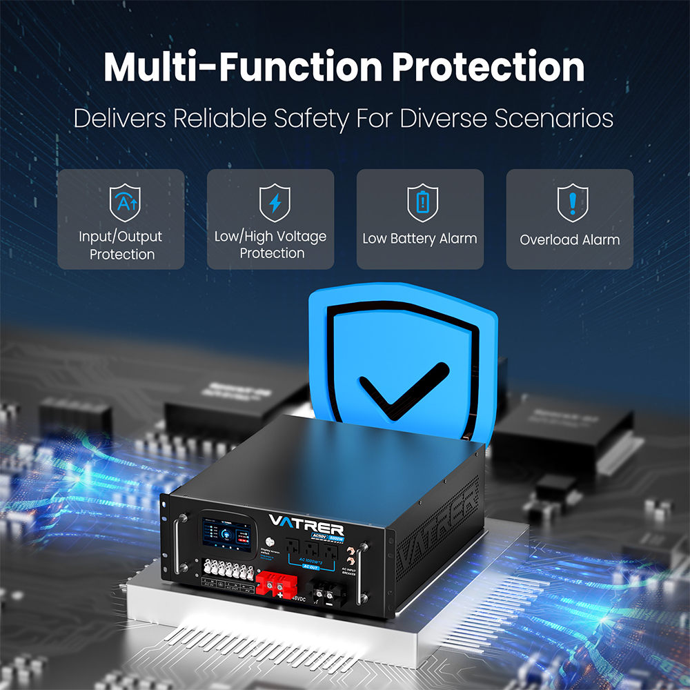 Vatrer 5000W Solar Inverter Multi-function Protection