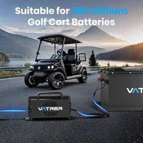 Vatrer 43.8V 25A Intelligent AC-DC 36V Golf Cart Battery Charger 8