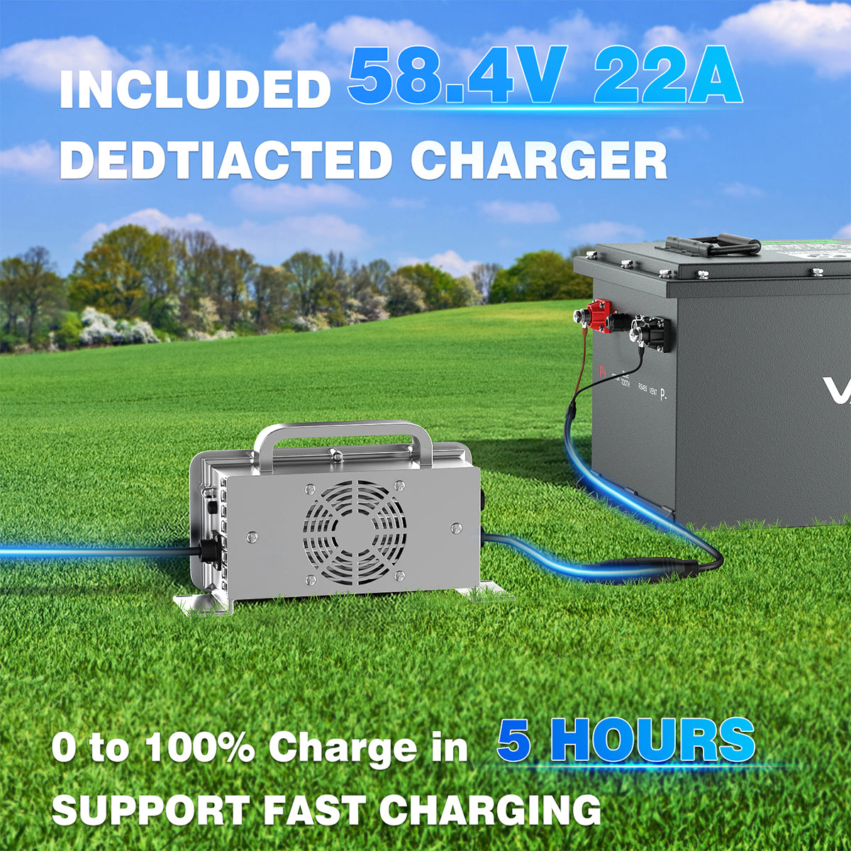 48V 105Ah Club Ca golf cart battery charger