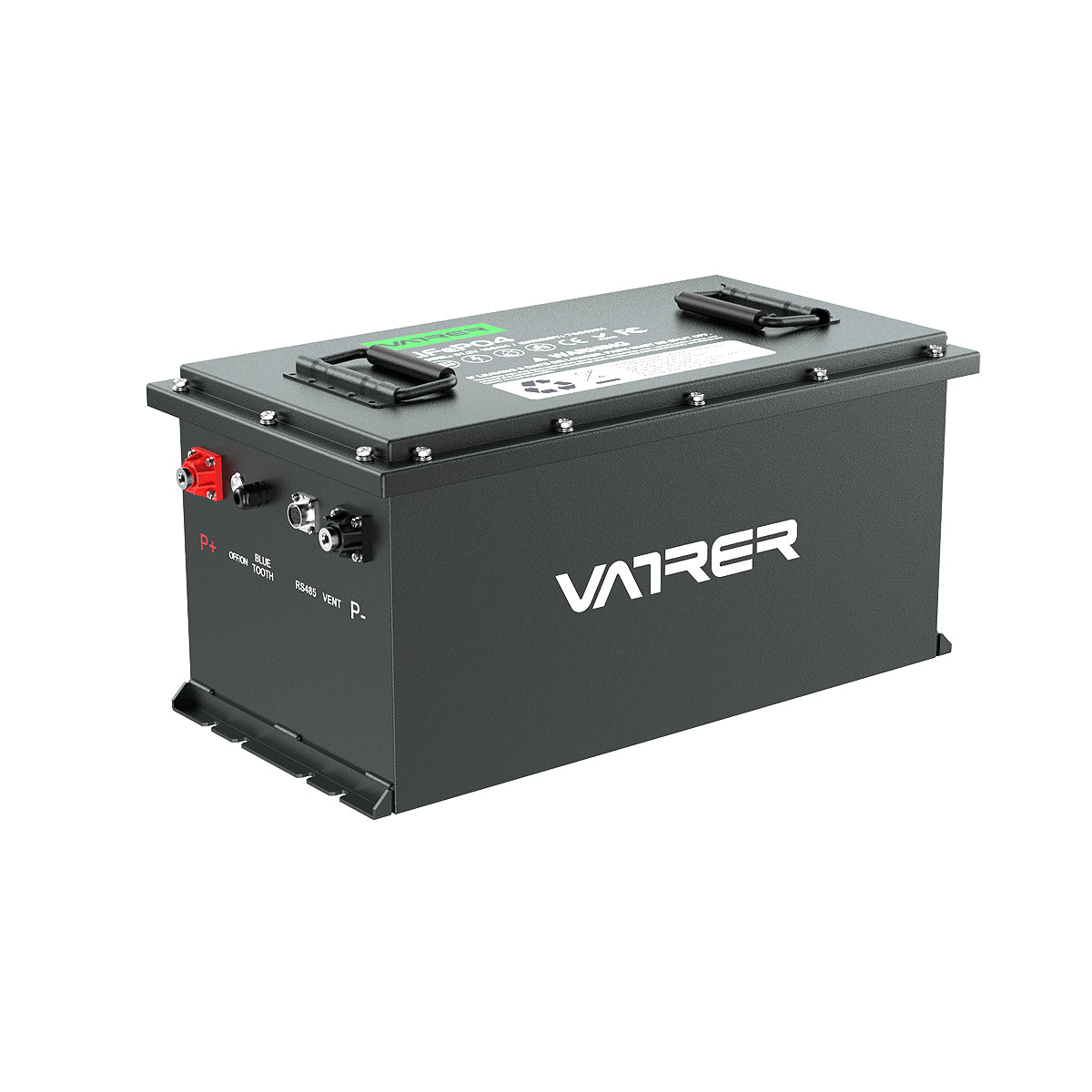 Vatler 48V 150Ah 大容量リチウムゴルフカートバッテリー、200A BMS、7580Wh、最大 10.24kW 出力