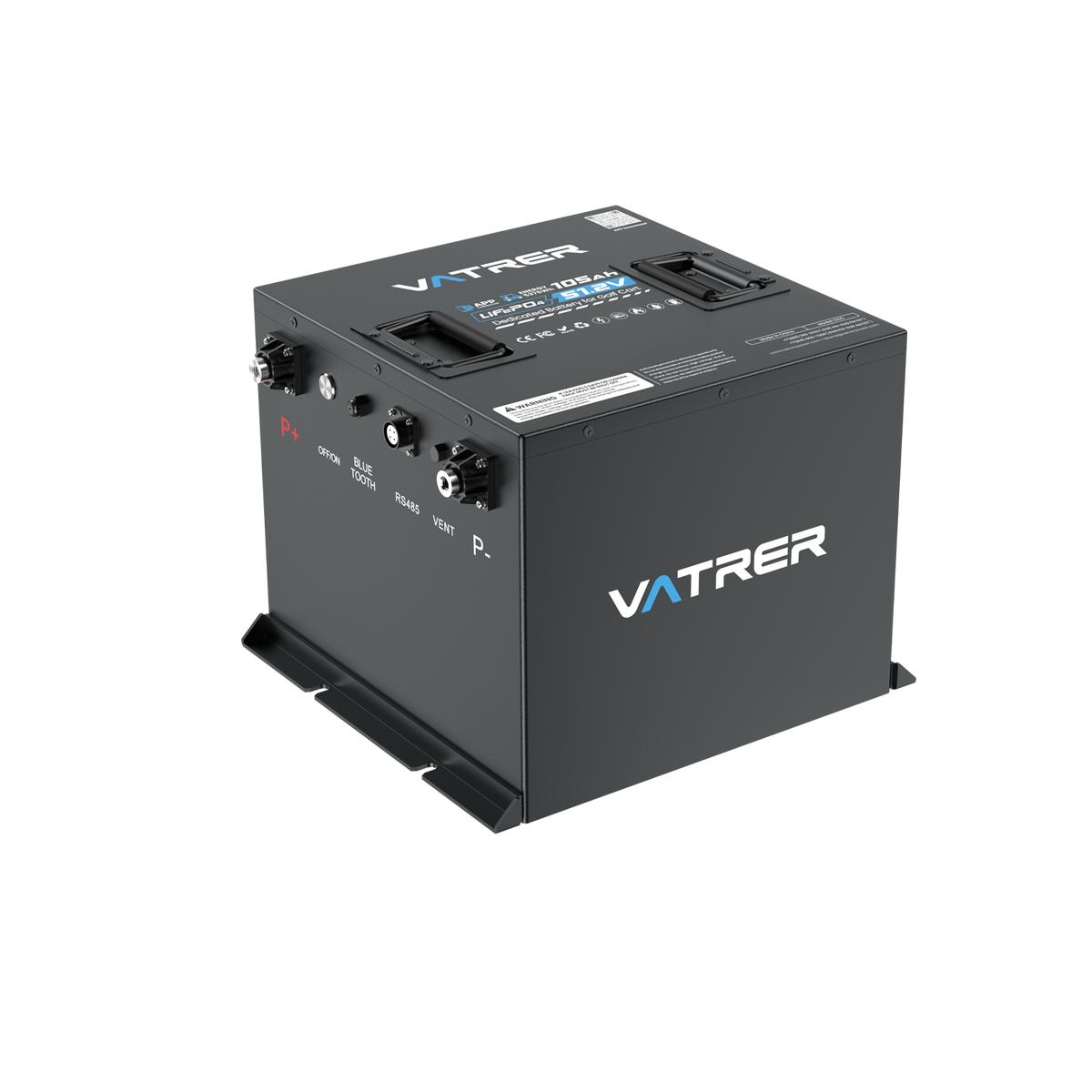 Vatrer 48V 105Ah Mini Lithium Golf Cart Battery 11