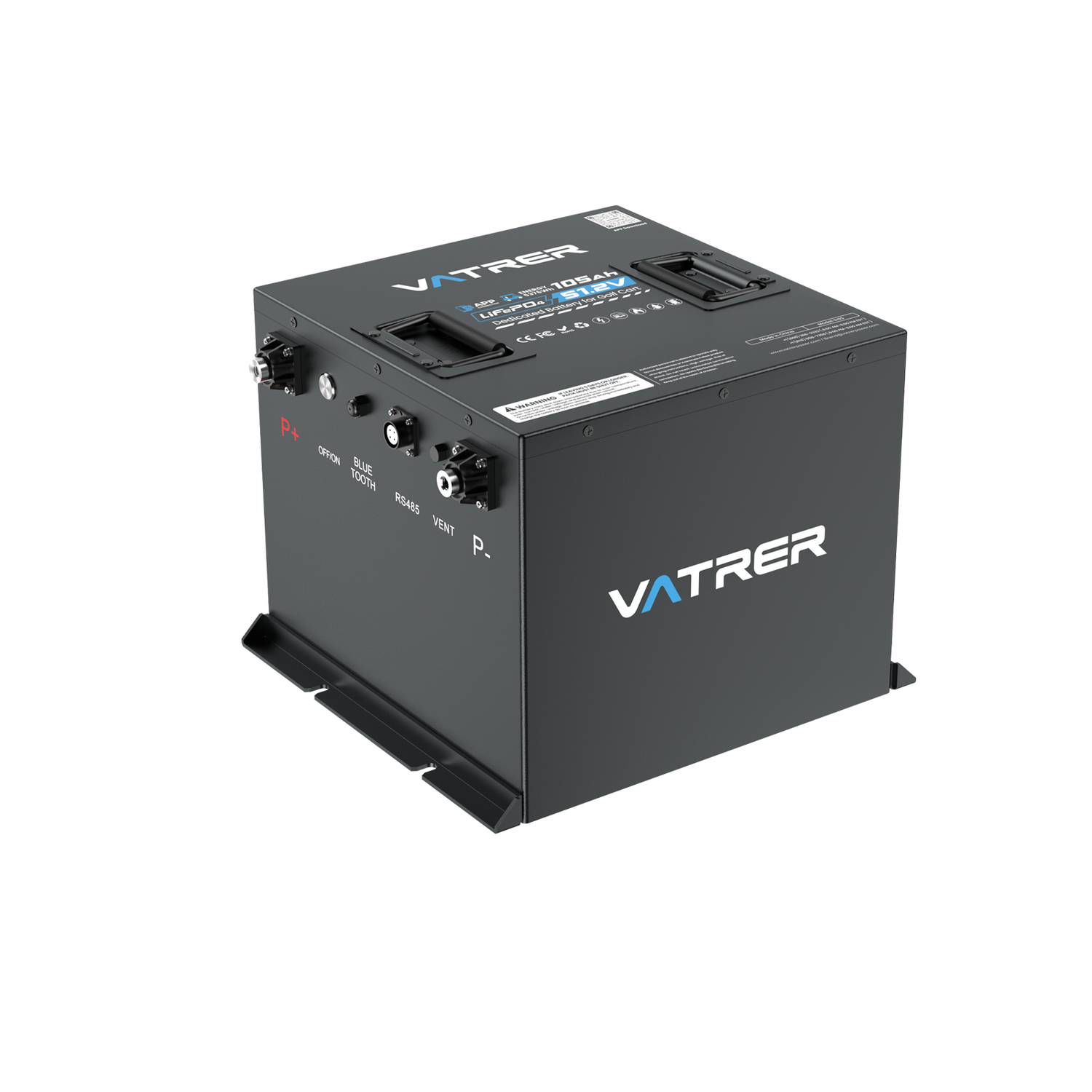 Vatrer 48V 105Ah Mini Lithium Golf Cart Battery