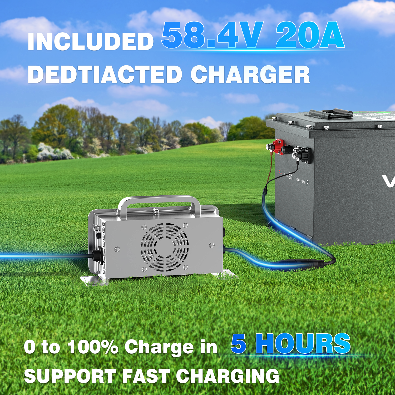 48v ezgo lithium golf cart battery charger 12