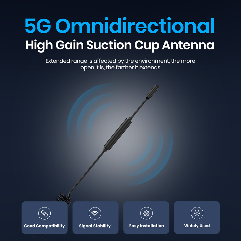 Vatrer Batteries Dual-Band WiFi Suction Cup Bluetooth Signal Booster 5G Omnidirectional