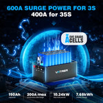 48V 150Ah golf cart battery with 600A surge and 10.24kW power