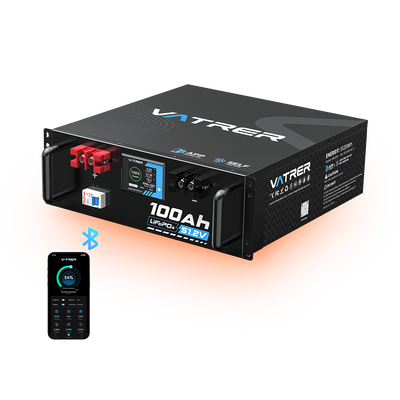 Vatrer 48V 100Ah Server Rack Self-heating Battery