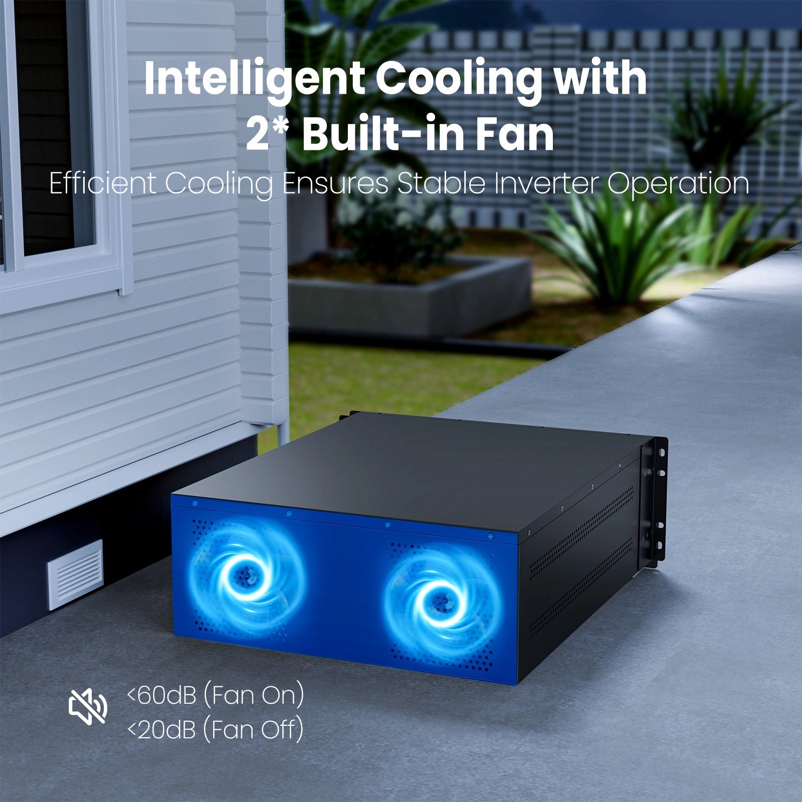 Vatrer 5000W Solar Inverter Built-in Cooling Fan