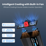 Vatrer 2000W Pure Sine Wave Inverter Built-in Cooling Fan