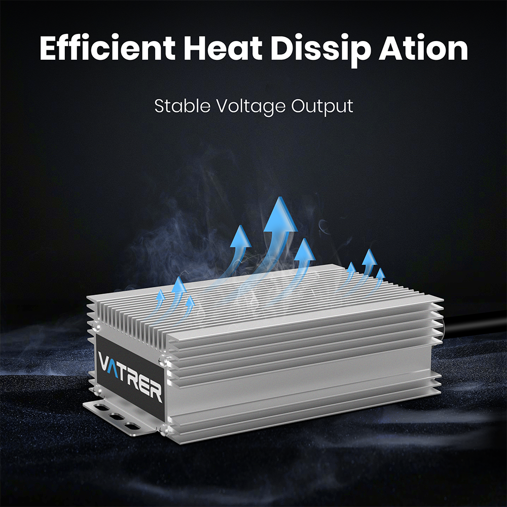 Vatrer 48V/72V to 12V Converter Efficient Heat