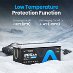 Vatrer 12V 300Ah Low-temp Battery