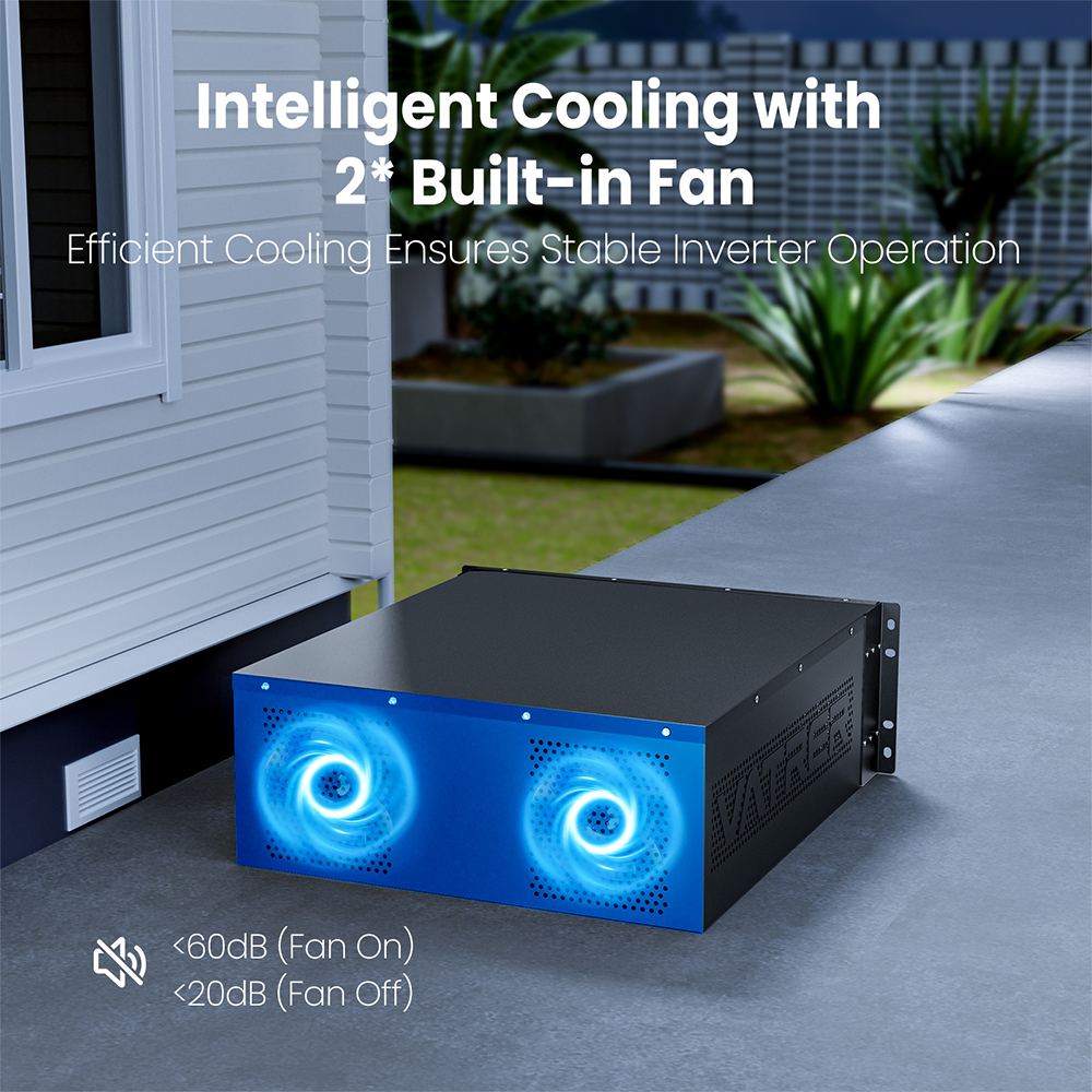 Vatrer 5000W Solar Inverter Built-in Cooling Fan