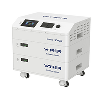 Vatrer 48V (51.2V) 100Ah Stacked 2 Cells Modular LFP Battery Pack, All-In-One battery