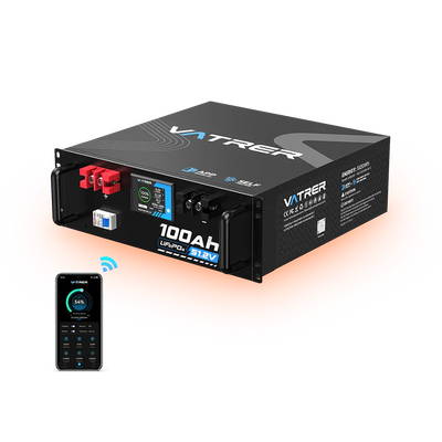 Vatrer 48V(51.2V) 100Ah Self-heating