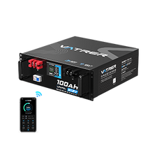 Vatrer 48V (51.2V) 100Ah Bluetooth Server Rack Lithium Battery