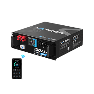 Vatrer 48V (51.2V) 100Ah Bluetooth Server Rack Lithium Battery