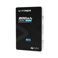 Vatrer 48V 200Ah Wall-Mounted Lithium Solar Battery