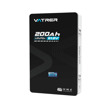 Vatrer 48V 200Ah Wall-Mounted Lithium Solar Battery