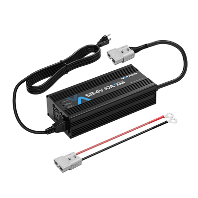 Vatrer  58.4V 10A AC-DC Charger for 48V Lithium Batteries