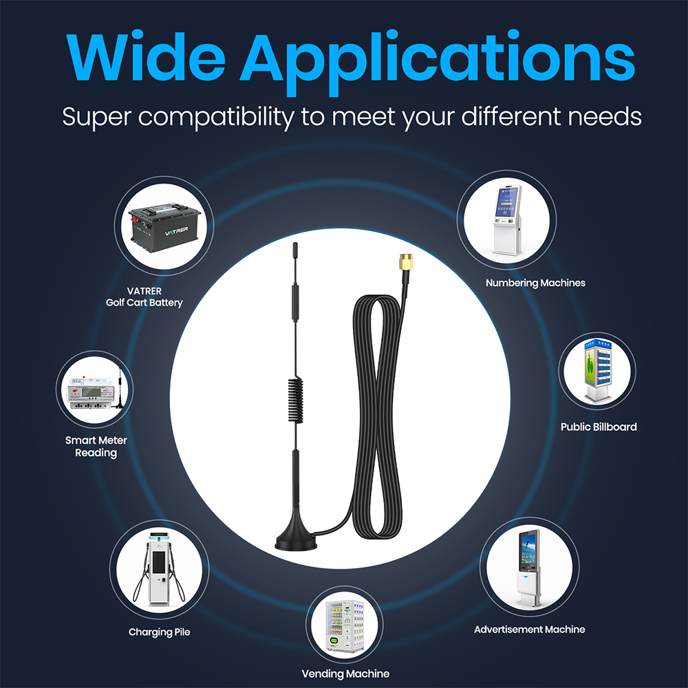 Vatrer Batteries Dual-Band WiFi Suction Cup Bluetooth Signal Booster Wide Application