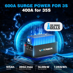 Vatrer 72V 105Ah Lithium Golf Cart Battery Kit 200A BMS