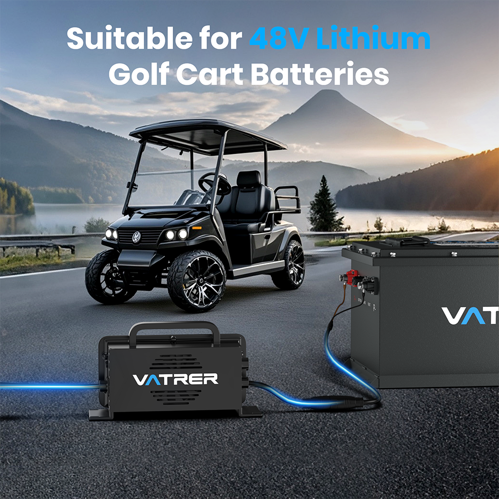 Vatrer  58.4V 20A AC-DC Charger for 48V Lithium Golf Cart Batteries