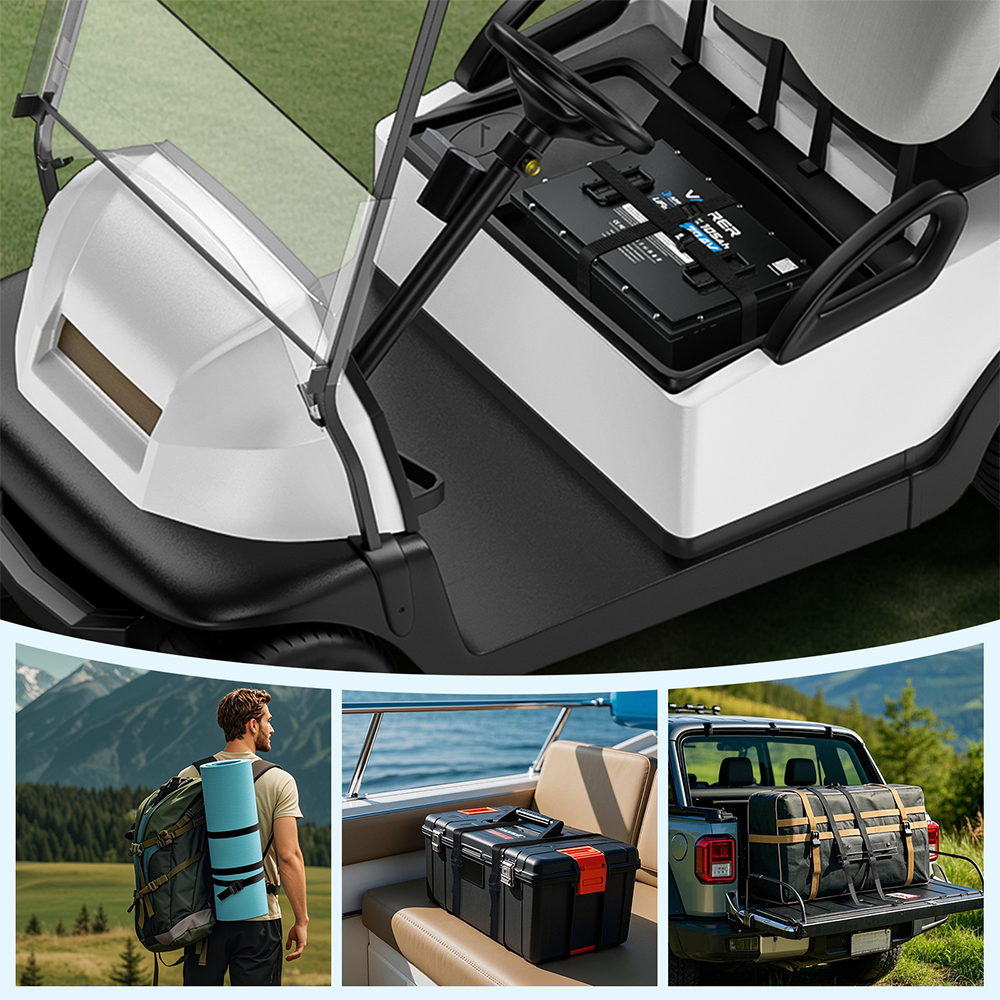 Vatrer Ratchet Straps for Golf Cart Battery Application