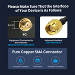 Vatrer Batteries Dual-Band WiFi Suction Cup Bluetooth Signal Booster with SMA Connector