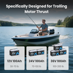 Vatrer 12V 100Ah Lithium Deep Cycle Battery