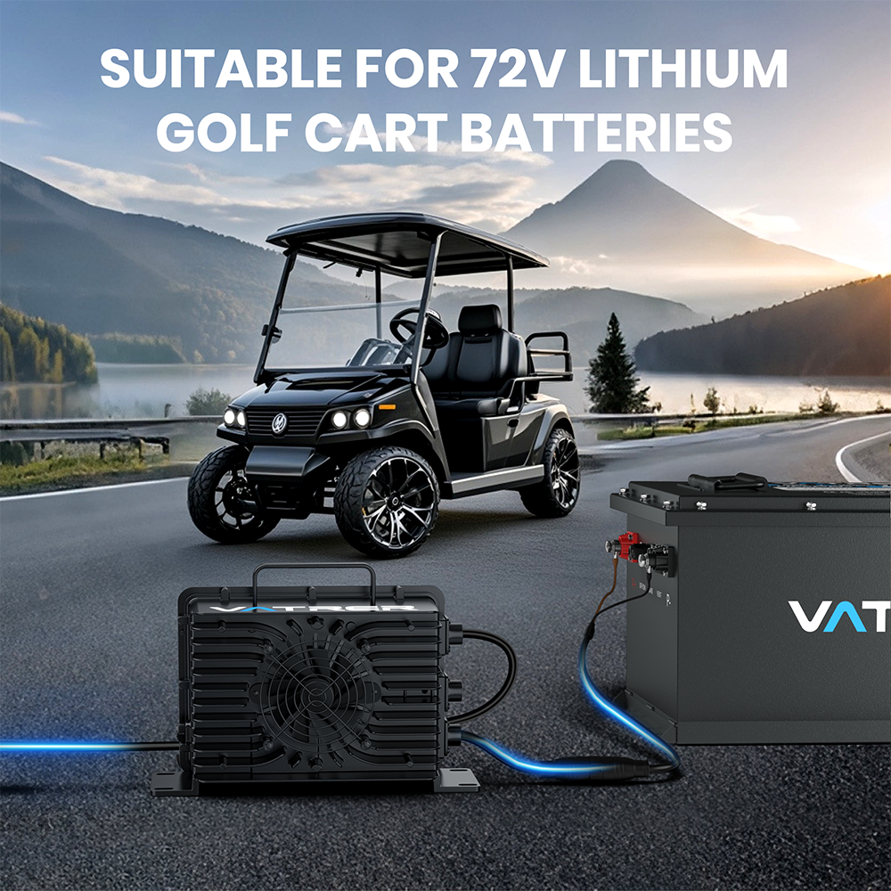 Vatrer  79.2V 18A AC-DC Charger for 72V Lithium Golf Cart Batteries