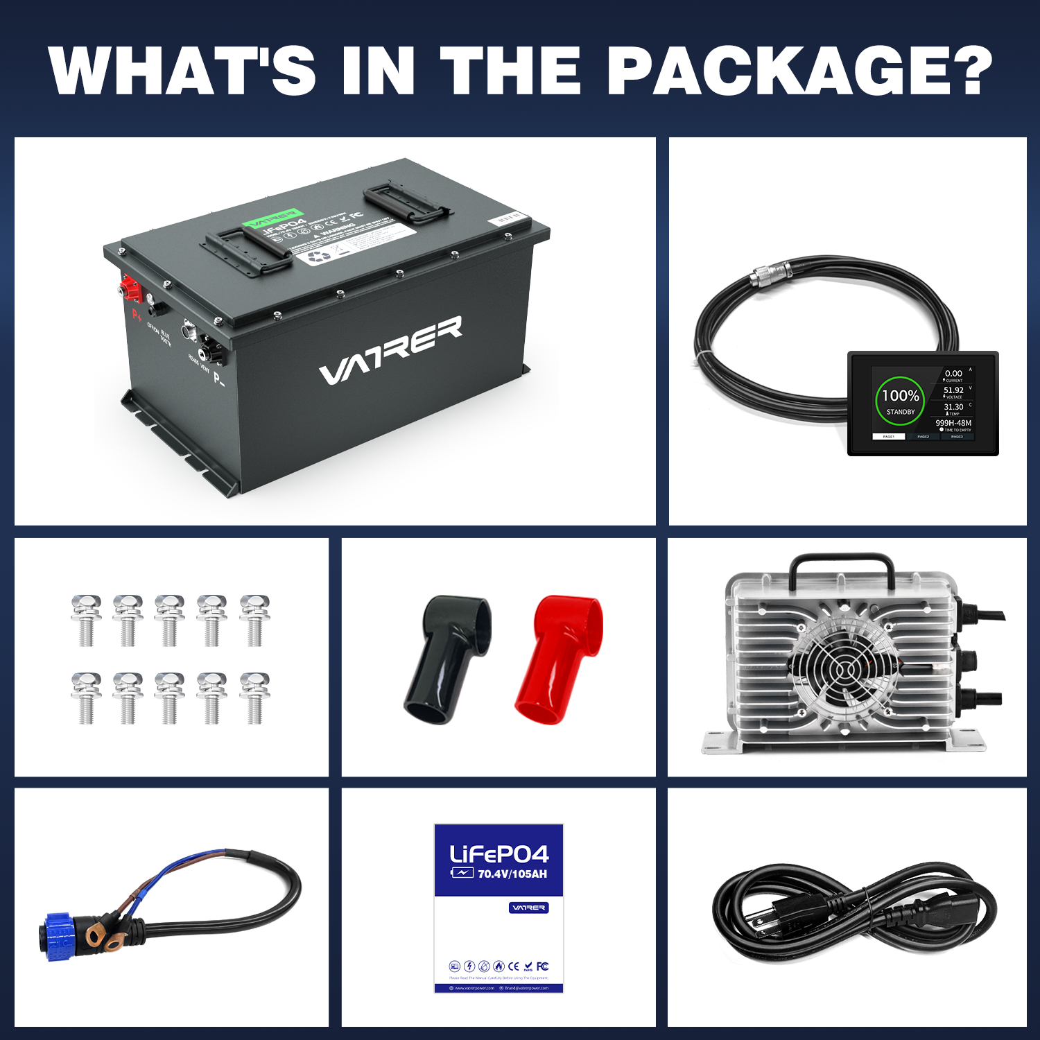 72 Volt Golf Cart Battery Conversion Kit 12