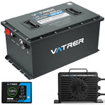 Vatrer 72V 105Ah Club Car Golf Cart Battery Conversion Kit LCD Screen & Charger