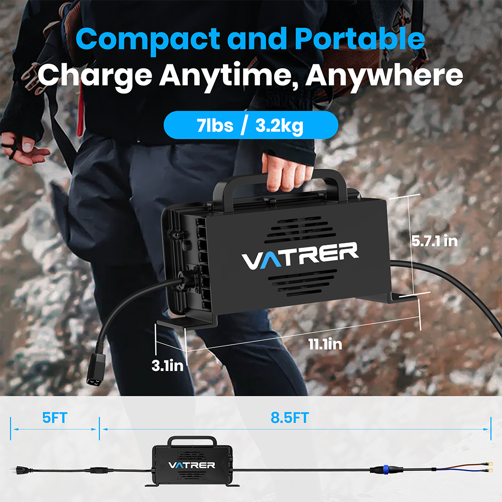 Vatrer 43.8V 25A AC-DC Charger for 36V Lithium Weight