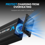Vatrer 14.6V 20A AC-DC Charger for 12V Lithium Built-in Cooling Fan