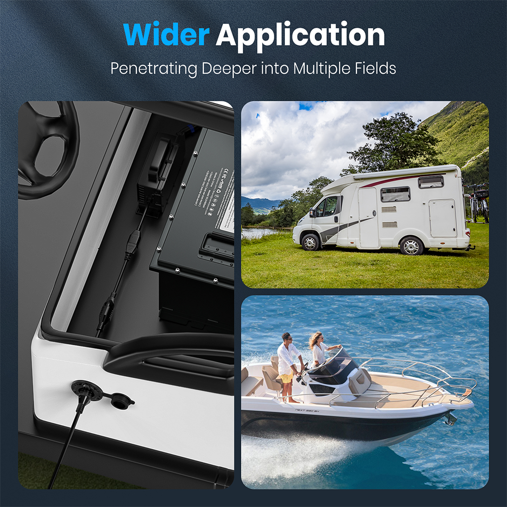 Vatrer 125V 15A AC Battery Port Plug Extension Cord Wide Application