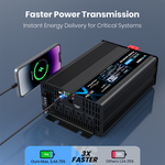 Vatrer 1000W Pure Sine Wave Inverter Fast Power Transmission