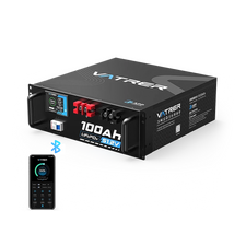 Vatrer 48V 100Ah Server Rack Bluetooth Battery