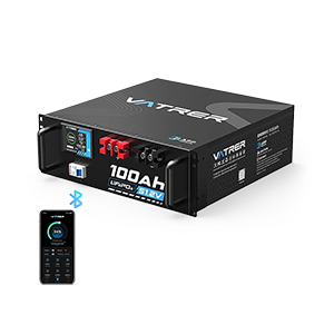 Vatrer 48V (51.2V) 100Ah Bluetooth Server Rack Lithium Battery