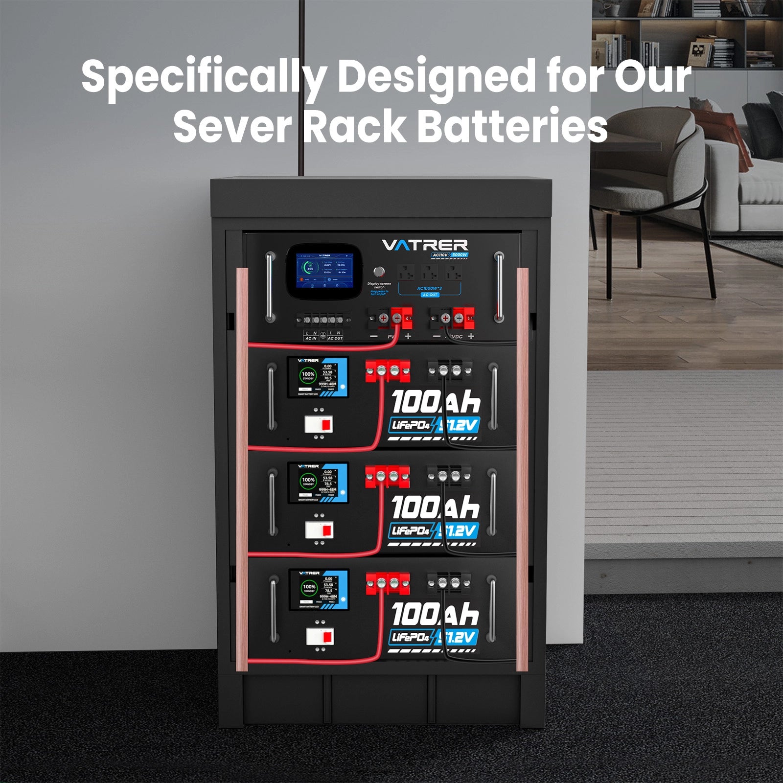 Vatrer 5000W Solar Inverter for Sever Rack Batteries
