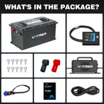 Vatrer 48V 150Ah lithium golf cart battery conversion kit contents