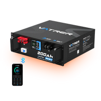 Vatrer 24V 200Ah Heated Solar Lithium Battery