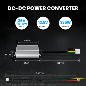 Vatrer 36V to 12V Golf Cart Power Buck Converter, 25A/335W DC to DC Voltage Reducer 8