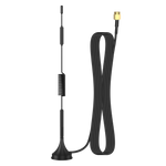 Dual Band WiFi 2.45.8GHz 18dBi SMA Antenna Suction Cup Antenna Bluetooth Signal Booster with 5Meters Cable for Vatrer Golf Cart Battery