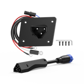 Golf Cart 48V Charger Receptacle & 3-Pin Triangle Charger Plug Handle for EZGO RXV 2008-up & 2010-current 2Five Vehicles 3