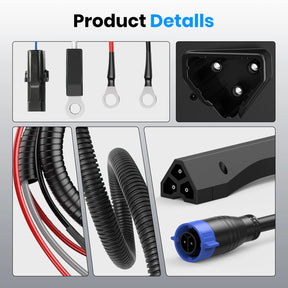Golf Cart 48V Charger Receptacle & 3-Pin Triangle Charger Plug Handle for EZGO RXV 2008-up & 2010-current 2Five Vehicles 8
