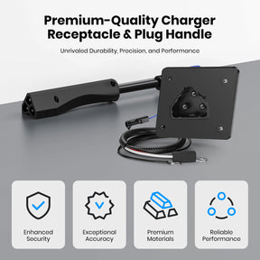 Golf Cart 48V Charger Receptacle & 3-Pin Triangle Charger Plug Handle for EZGO RXV 2008-up & 2010-current 2Five Vehicles 8