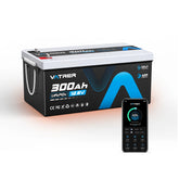 <tc>Vatrer</tc> 12V 300AH Bluetooth LiFePO4 Lithiumbatterie mit Selbsterwärmung, 200 A BMS, unterstützt Laden bei niedriger Temperatur (-4 °F), 5000+ Zyklen, 2560 W Leistung 3