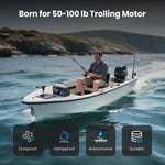 Vatrer 36V 50Ah Battery for 50-100 lb Trolling Motor