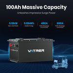 Vatrer 48V 100Ah Lithium Golf Cart Battery Parameter