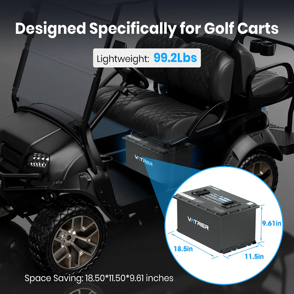 Vatrer 48V 100Ah Lithium Golf Cart Battery Weight